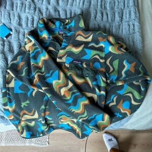 Patagonia Synchilla Fleece with Blue and Green Accents